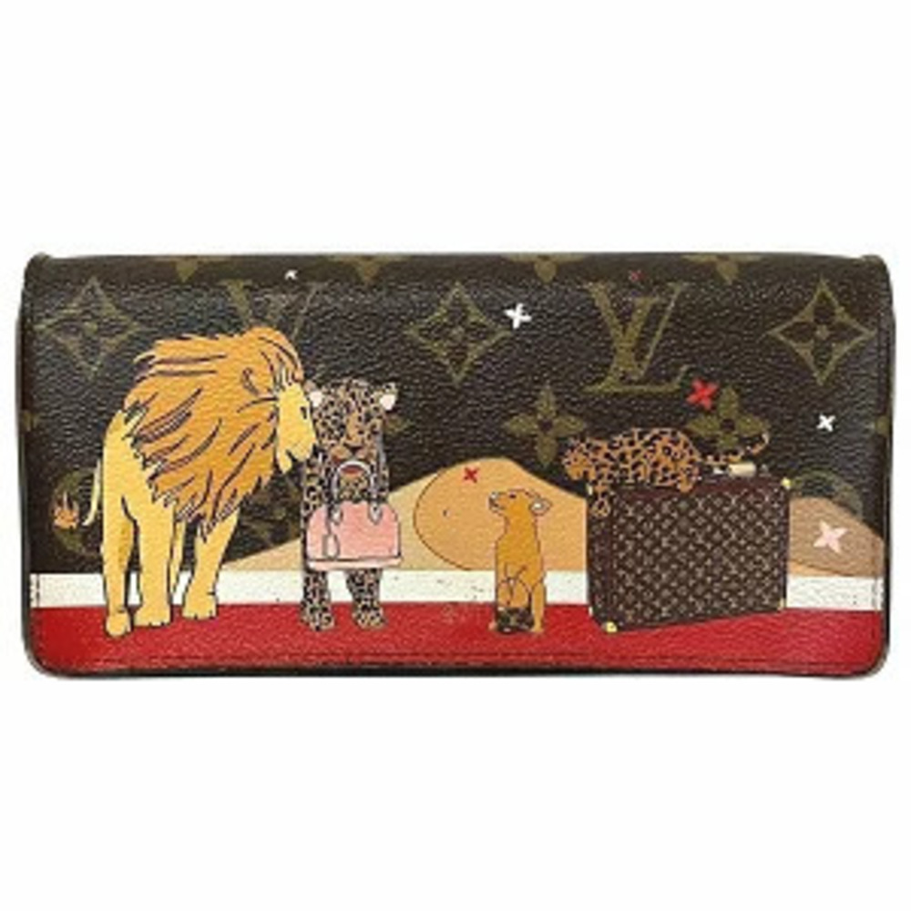 Louis Vuitton Monogram Portefeuille Sarah Animal Long Wallet Bi fold